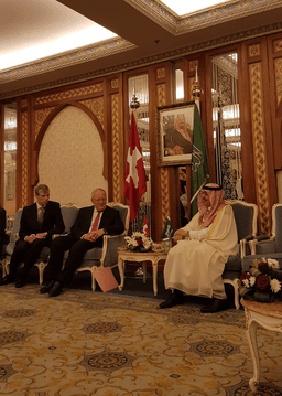 Johann Schneider-Ammann und saudischer Finanzminister Mohamed Bin Abdullah Al-Jadaan