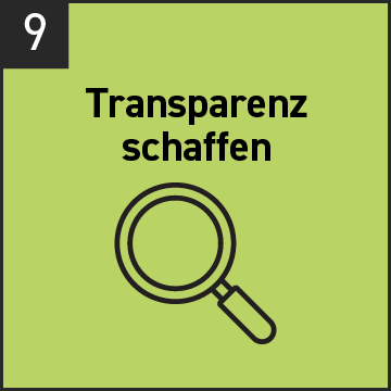 Kachel 9 Transparenz schaffen
