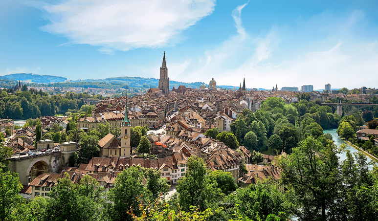 Sicht auf die Stadt Bern